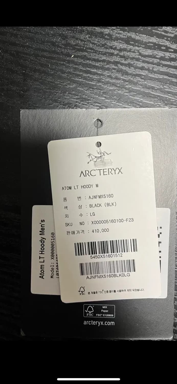 아크테릭스 아톰 후디 lt L 상품이미지3