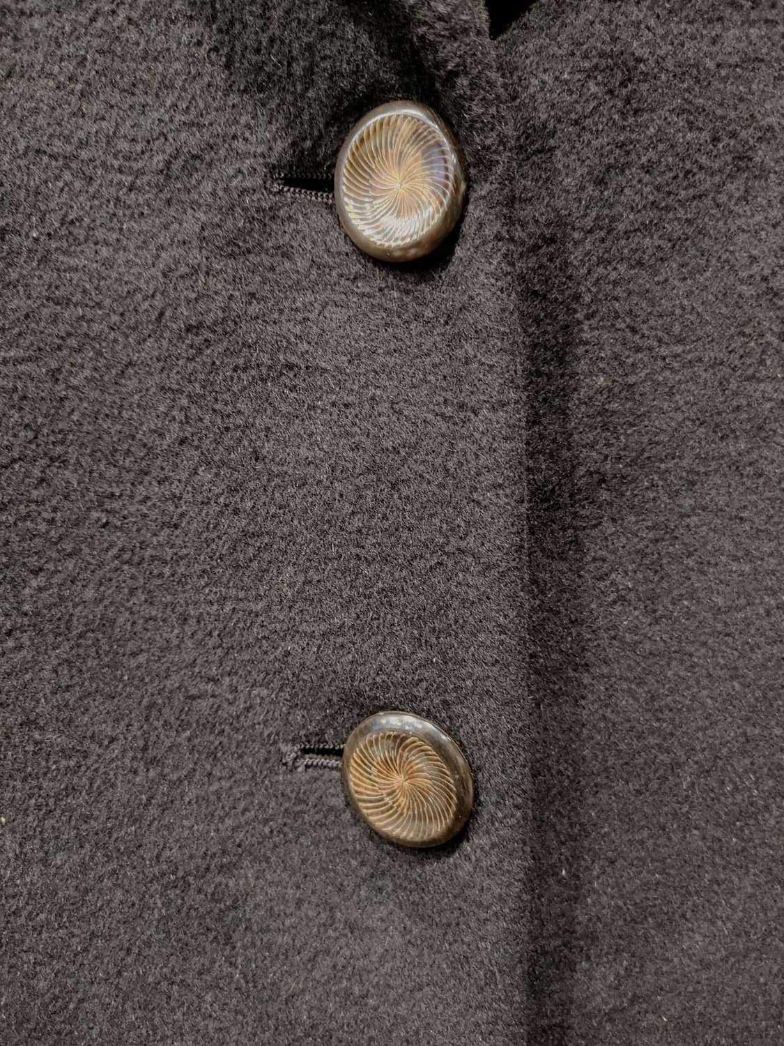 무배) 빈티지 닥스 블랙 울 코트 - S 상품이미지3