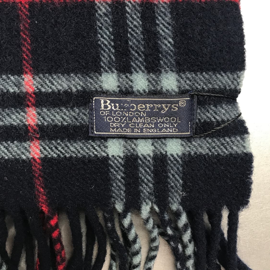 버버리 정품 램스울 머플러 네이비 상품이미지4