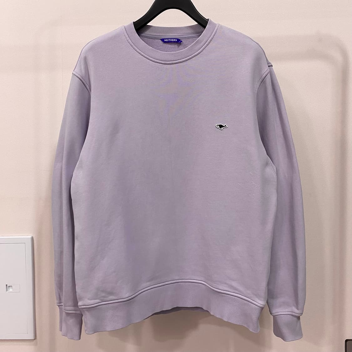 네이더스 엘보패치 맨투맨 라벤더 상품이미지1