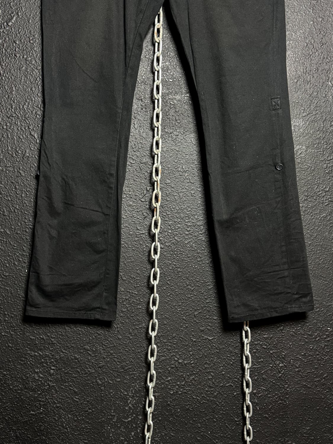 Black Zip Contrast Pants 상품이미지5
