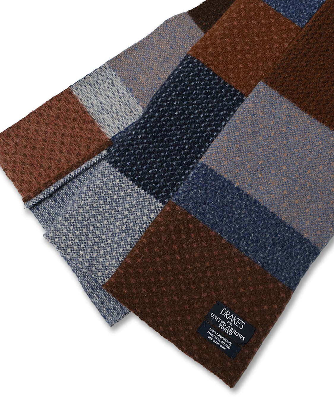 드레익스 [Drake's] 패치워크 유니크 머플러 유나이티드 애로우즈 상품이미지3