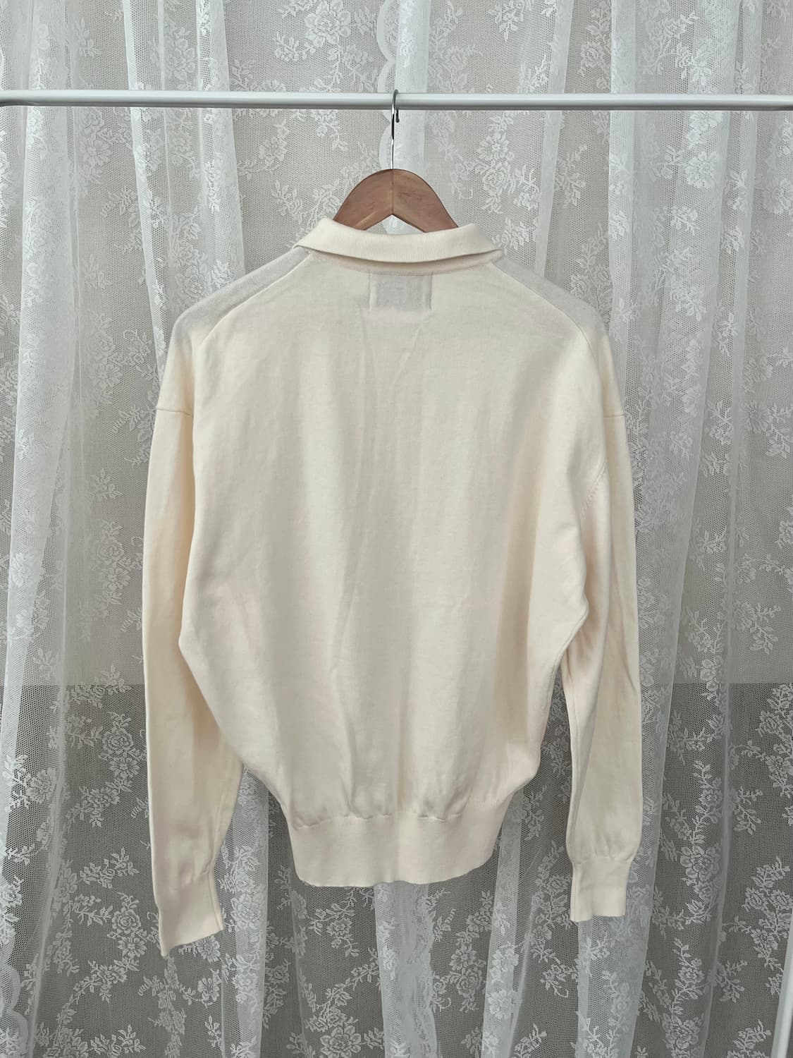 L) 론트 LOHNT 긴소매 카라 티셔츠 크림 상품이미지2