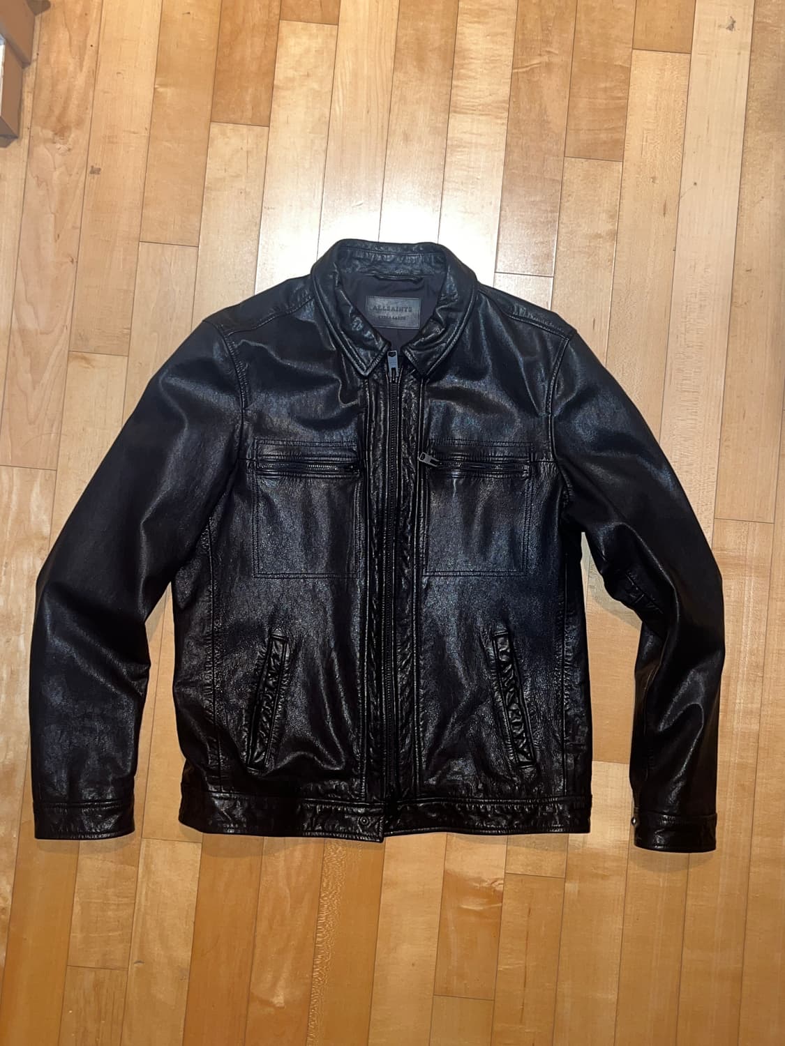 ALLSAINTS LARK LEATHER JACKET XL 상품이미지4