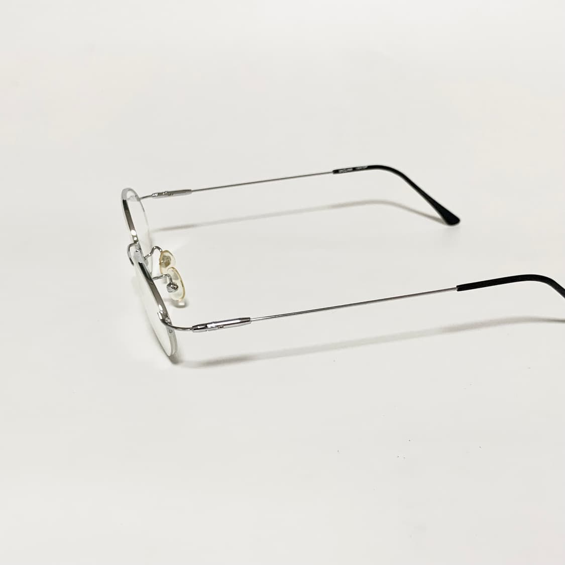 998 빈티지 실버 반무테 오벌 안경 초슬림 스몰사이즈 경량 데드스탁 픽 상품이미지4