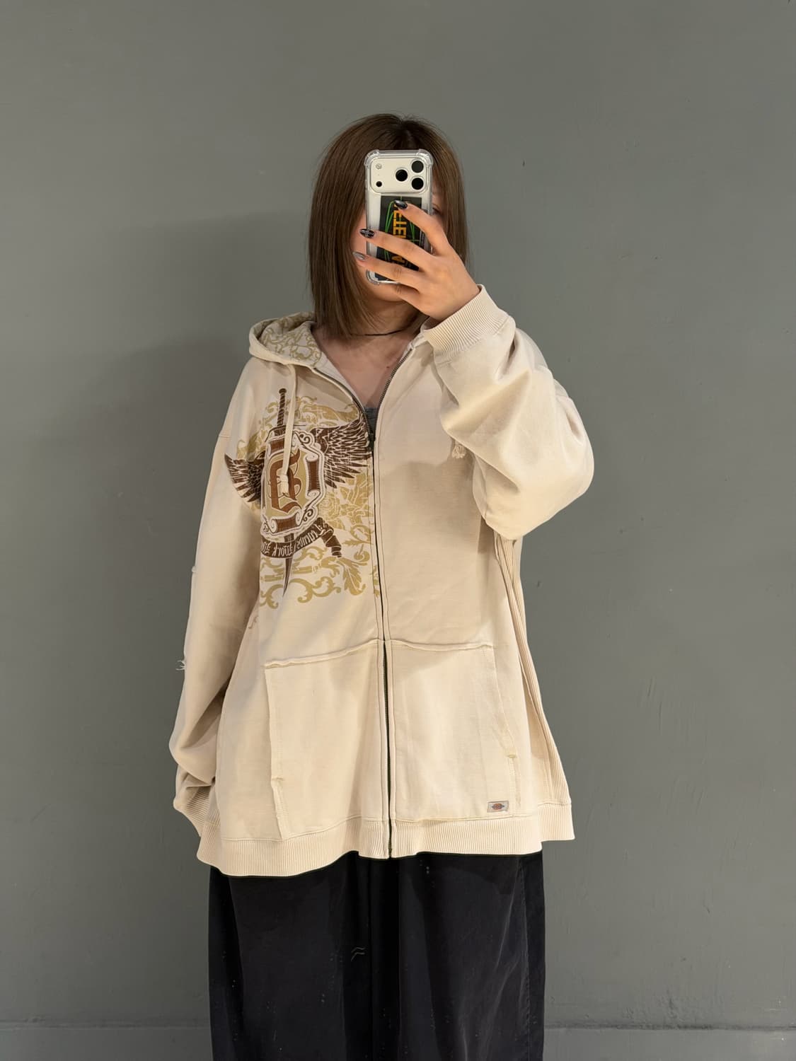 Dickies printing oversized hood zip-up 상품이미지2