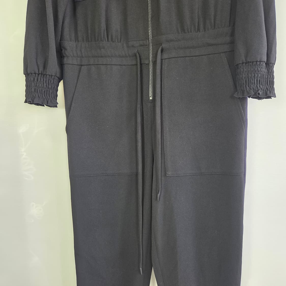 [LUCKY CHOUETTE] 럭키슈에뜨 블랙 점프수트 집업 올인원 36 상품이미지3