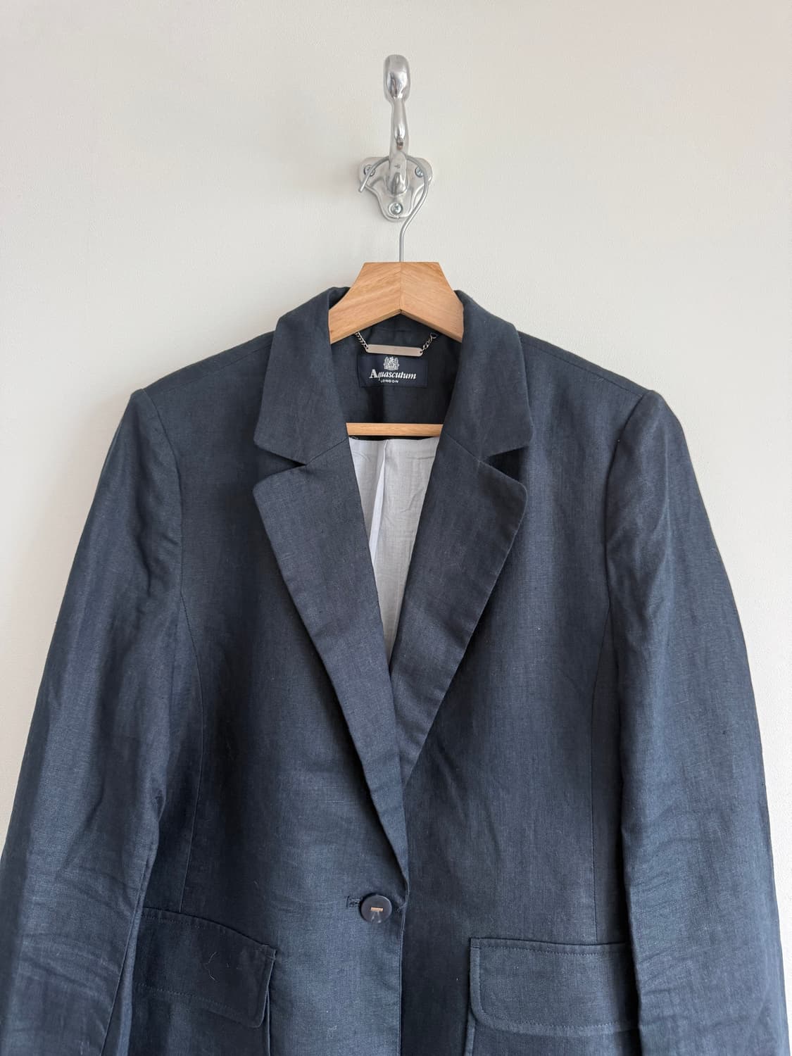 아쿠아스큐텀(Aquascutum) 이태리 패브릭 린넨 자켓 상품이미지2