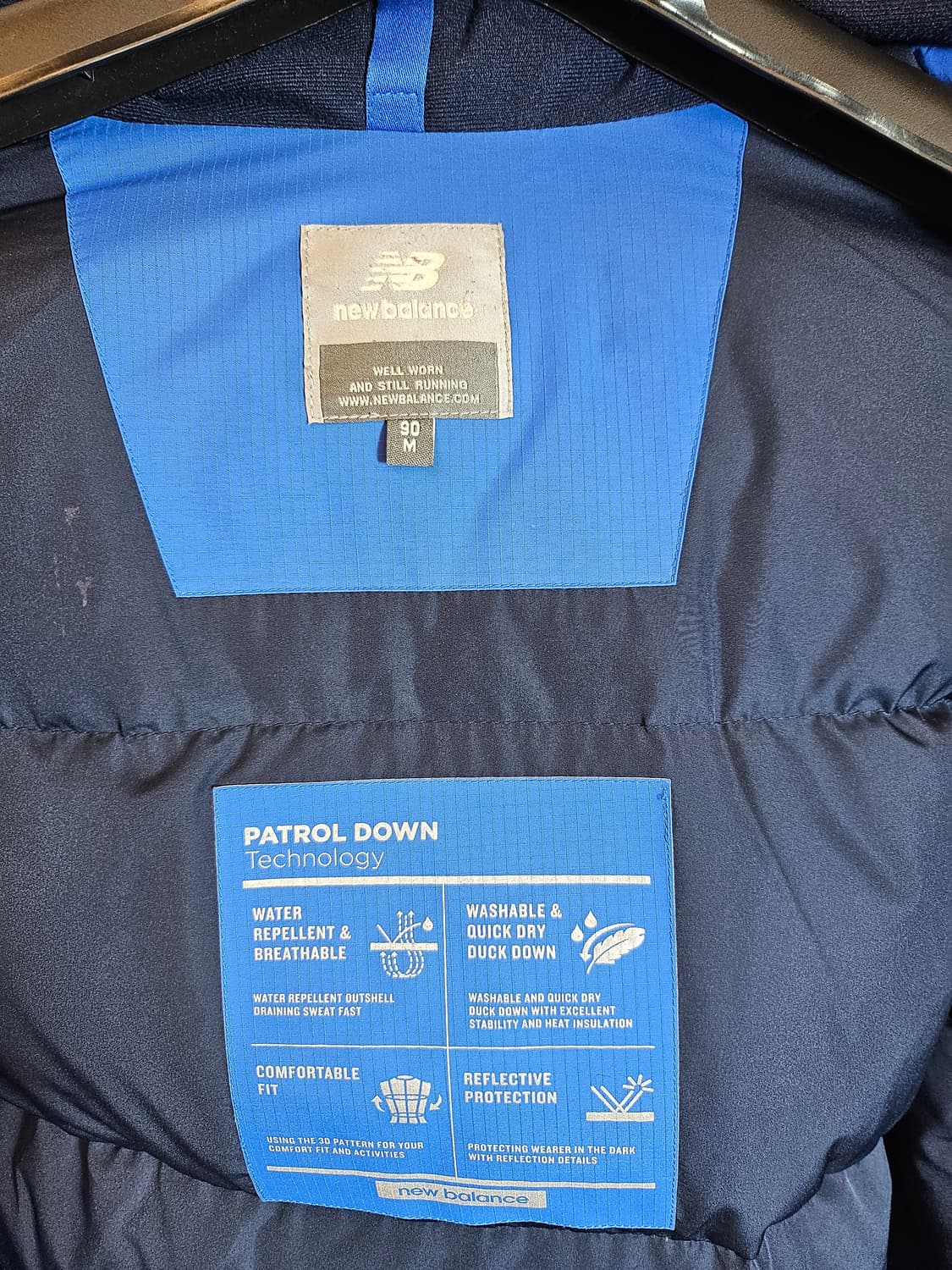 뉴발란스 RESCUE TEAM 구스다운 패딩 90 M 상품이미지9