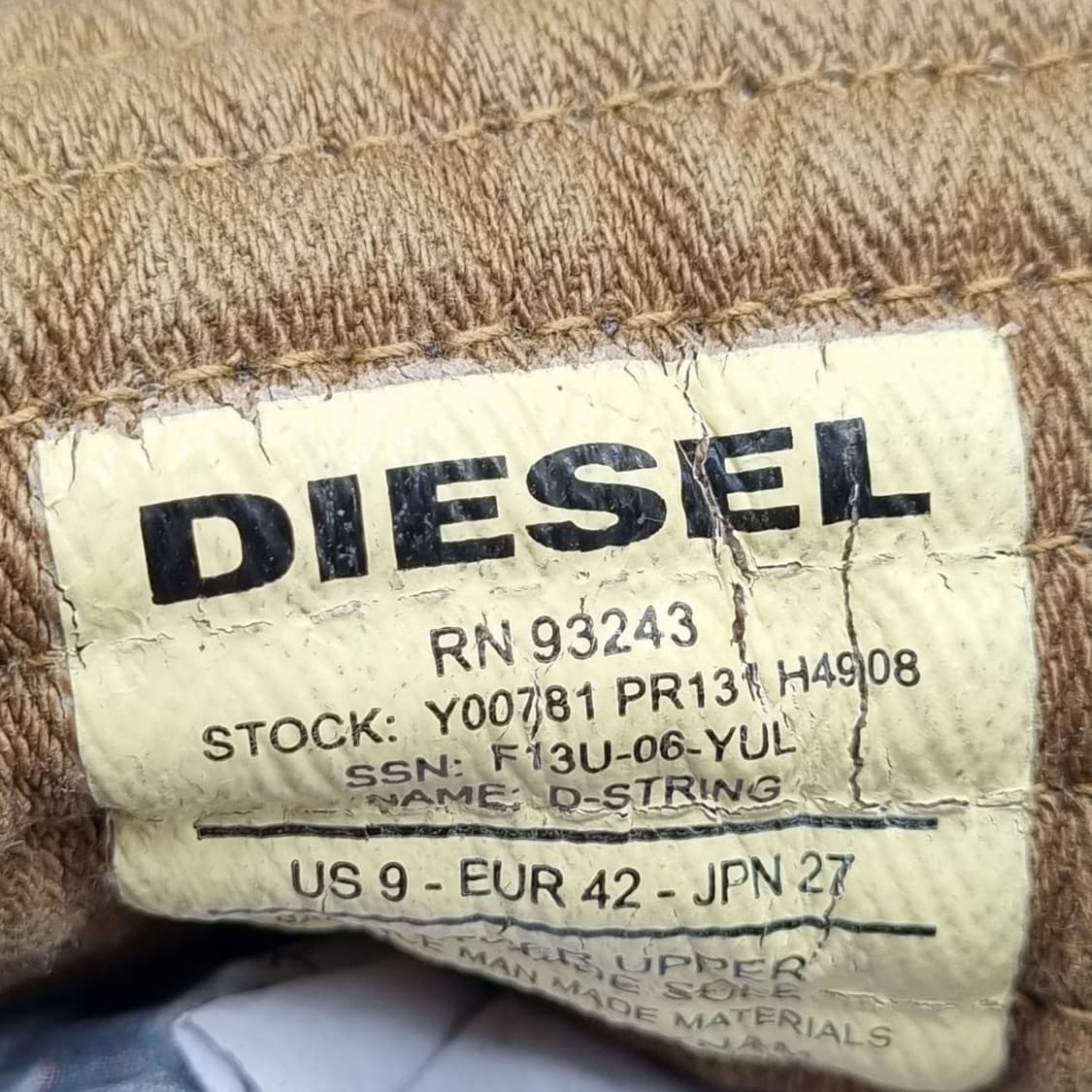 디젤 가죽 하이탑 스니커즈 270 상품이미지6