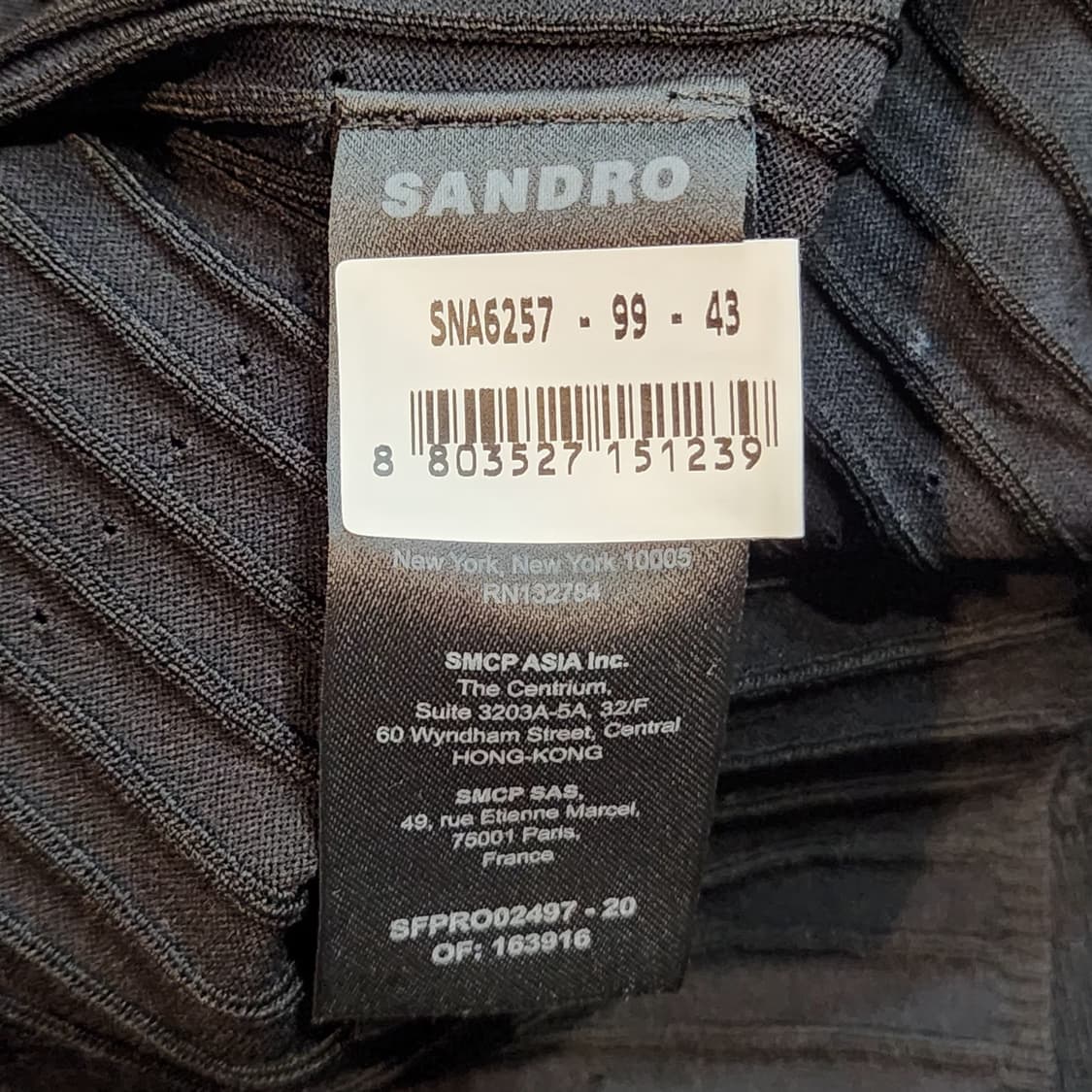 산드로 레이스 카라 블랙 롱 원피스 새상품급 상품이미지3