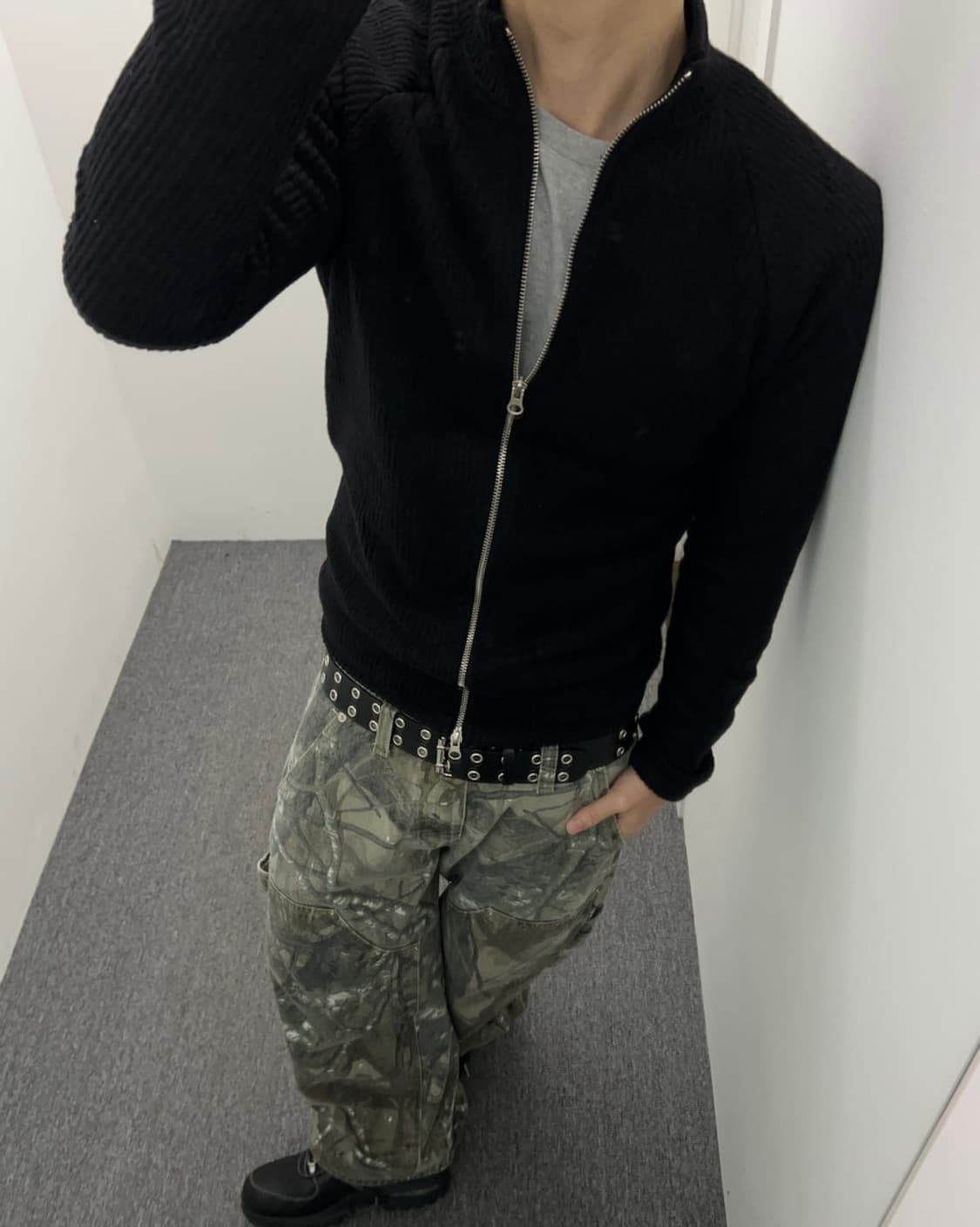 보세 니트집업 상품이미지1