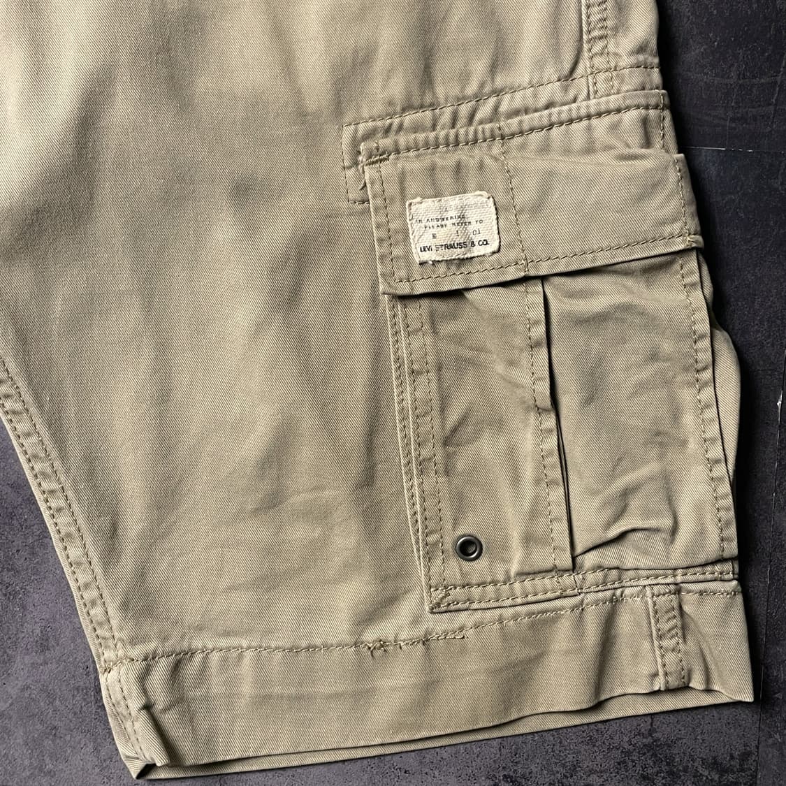 LEVI'S 00s 리바이스 베이지 카고 워크 하프팬츠 A01237 상품이미지4