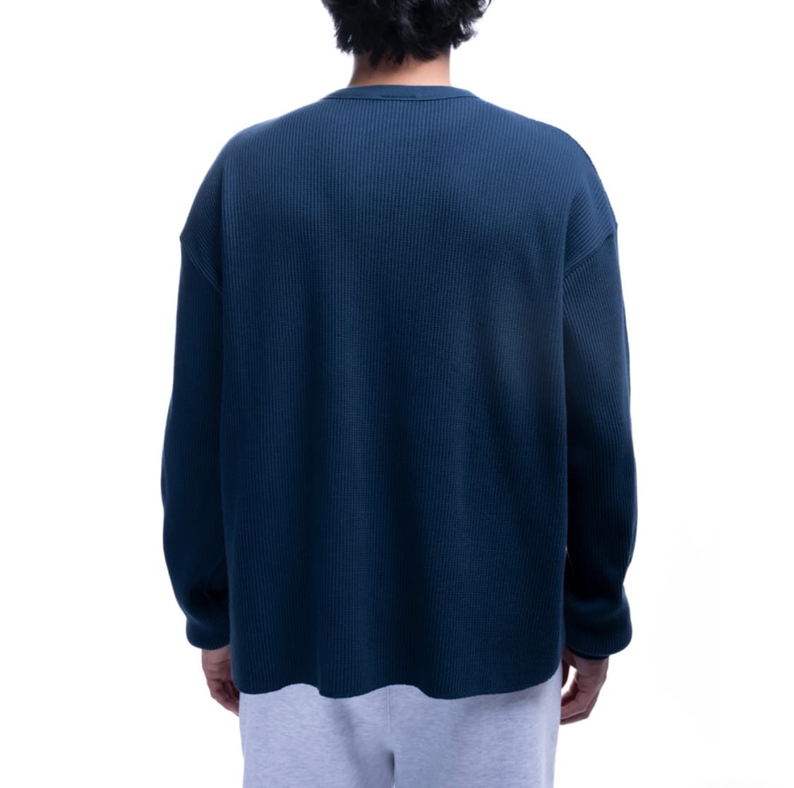 아이앱 와플 롱 슬리브 네이비 상품이미지6