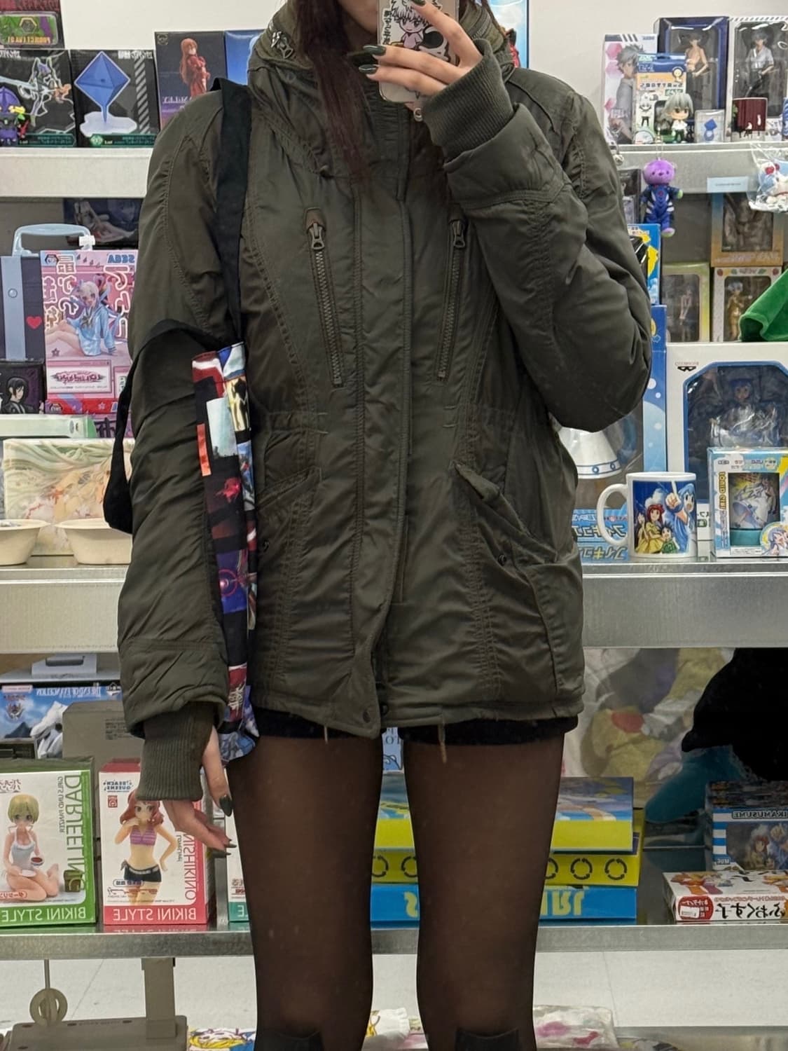 G.O.A goa 카키 패딩 점퍼 상품이미지4