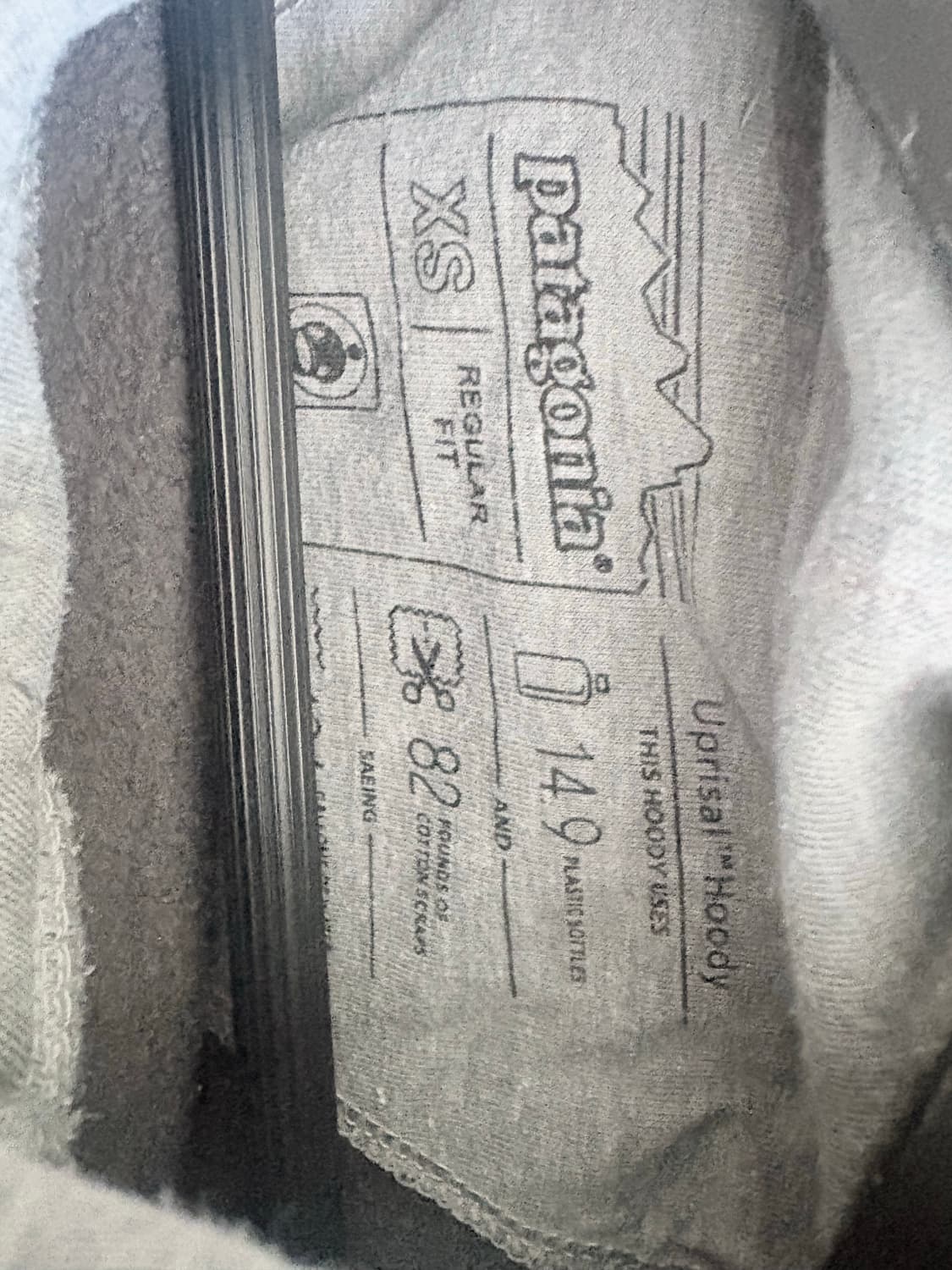 파타고니아 P-6 로고 업라이절 후드 그래블 헤더 상품이미지4