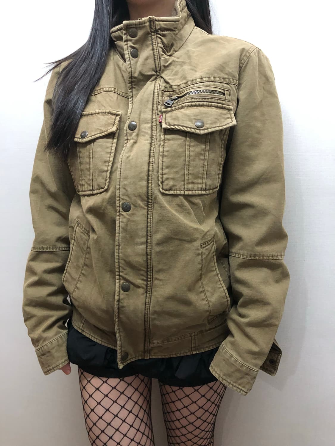 빈티지 리바이스 카키 펑크 자켓 상품이미지4