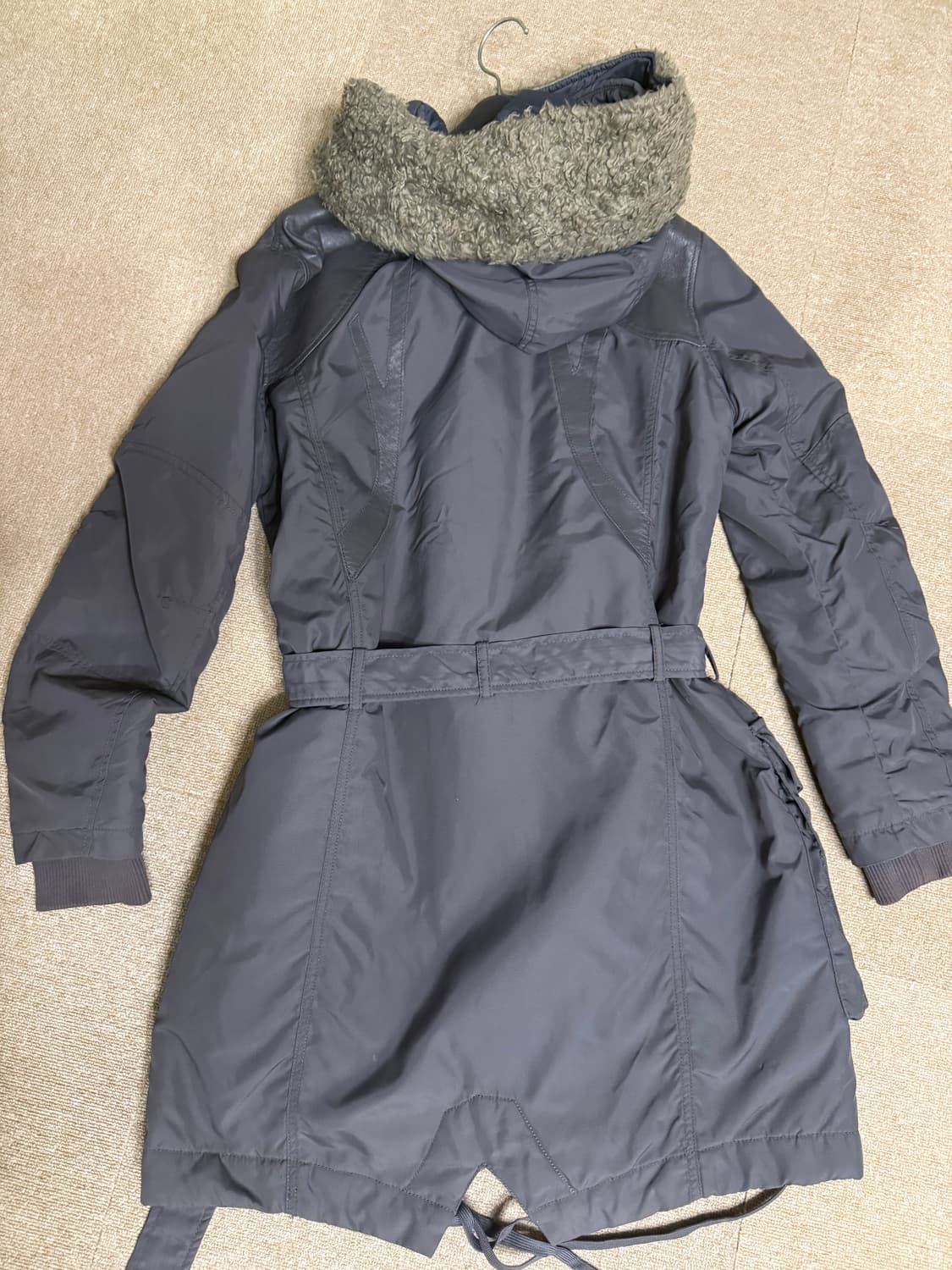 디젤 가죽패치 패딩 야상   95사이즈 상품이미지3