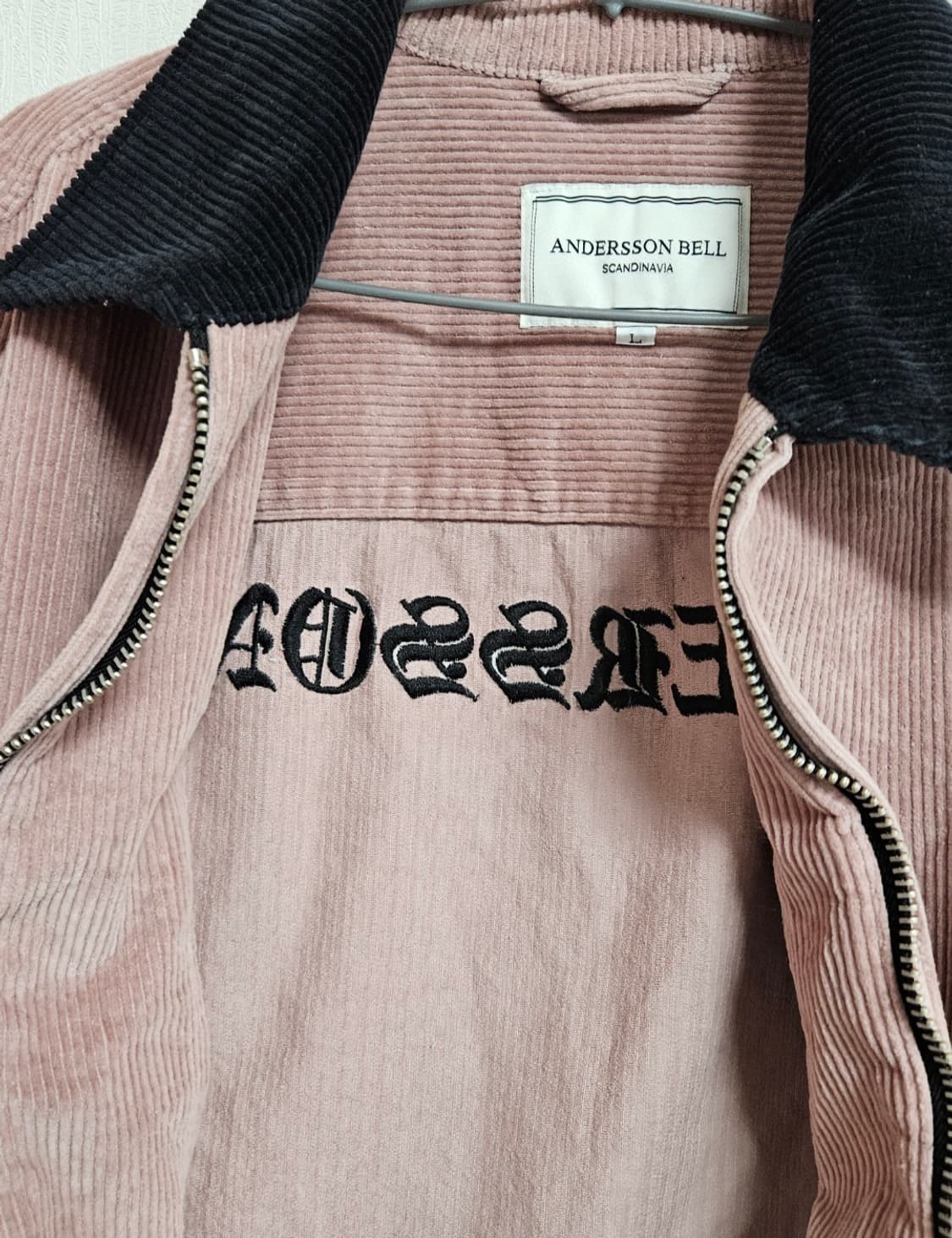 앤더슨벨 인디핑크 코듀로이 집업 자켓/ 상품이미지5