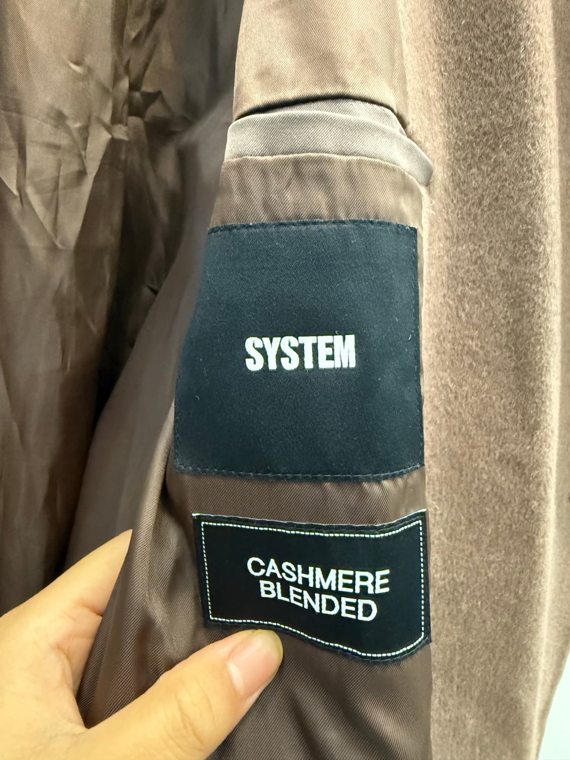 시스템옴므 캐시미어 롱코트 95~100 오버핏  상품이미지2