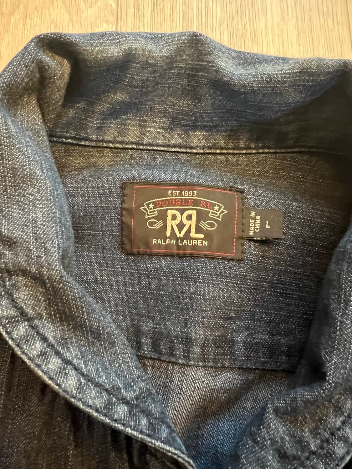 RRL indigo denimshirts L 상품이미지3
