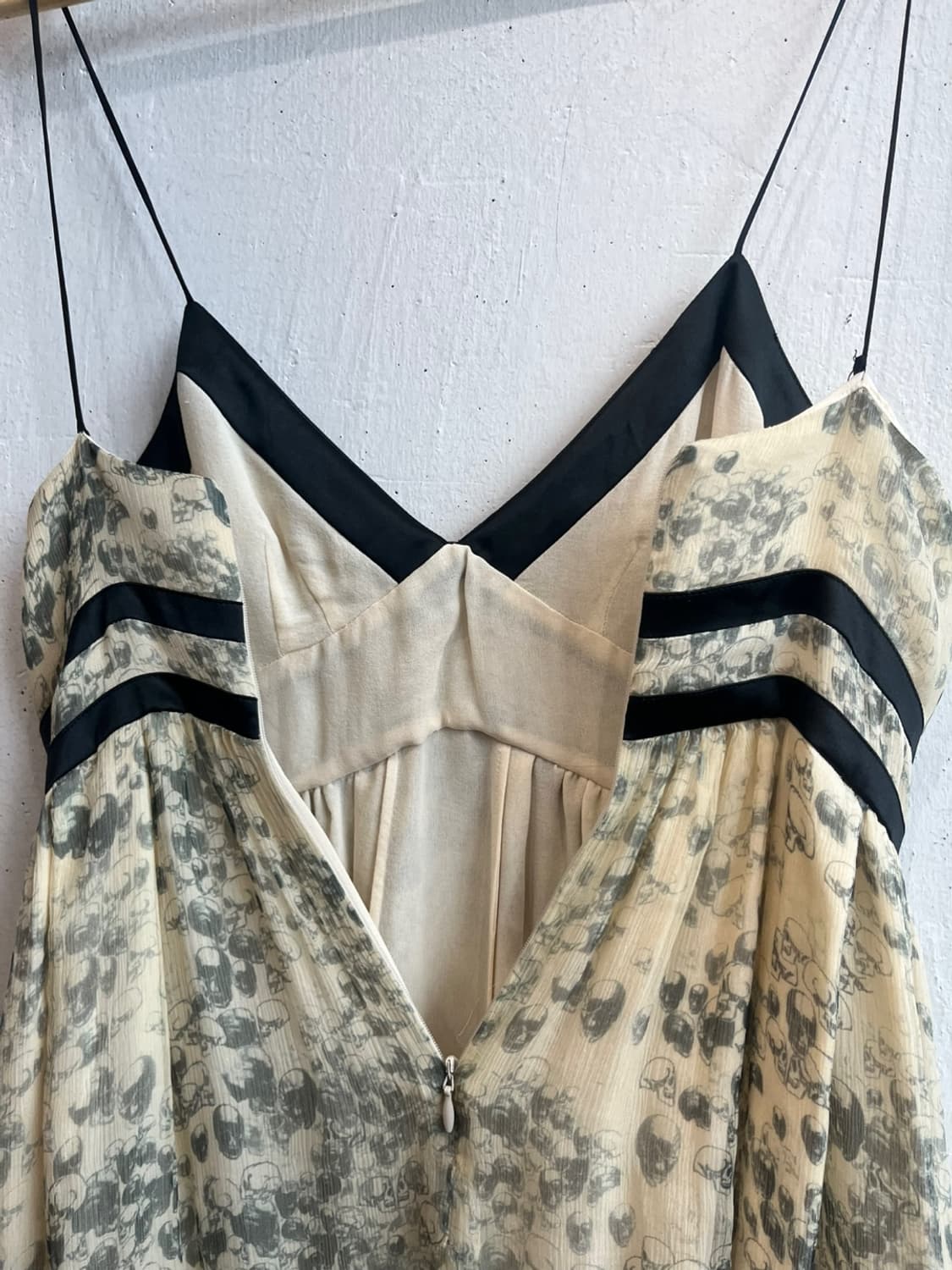 jasmine di milo 재스민 디 마일로 실크100% 스컬 원피스 상품이미지6