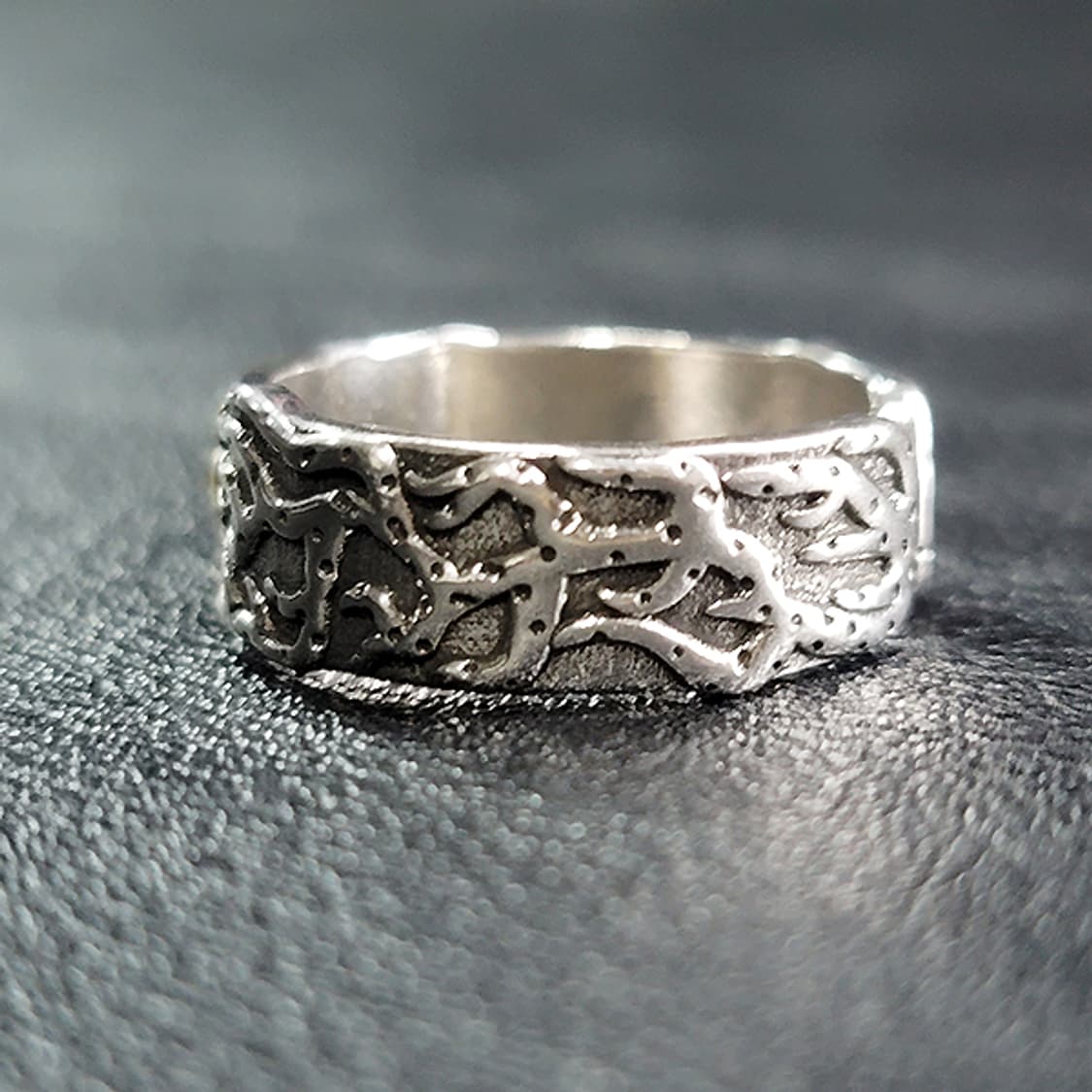 Ignael 백동 남자 엔틱 빈티지 명품 고대 양각 태양 반지 상품이미지5