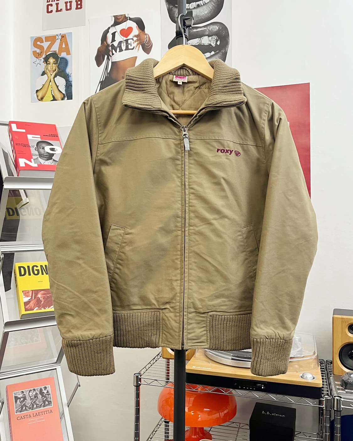 ROXY 베이직 자수로고 코튼 블루종 점퍼 상품이미지5