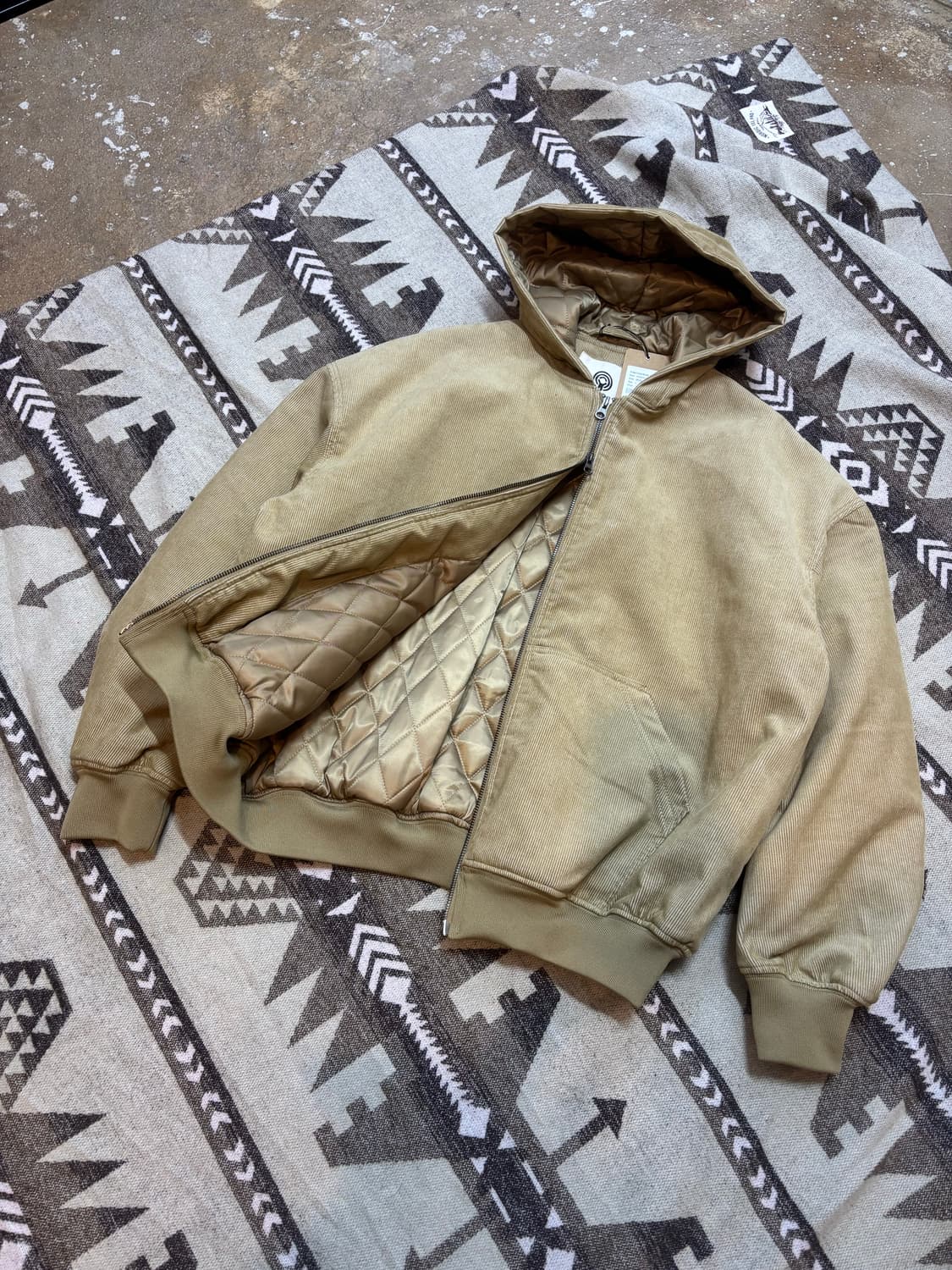 eastserviceshop 빈티지 후디드 봄버/새상품 상품이미지3