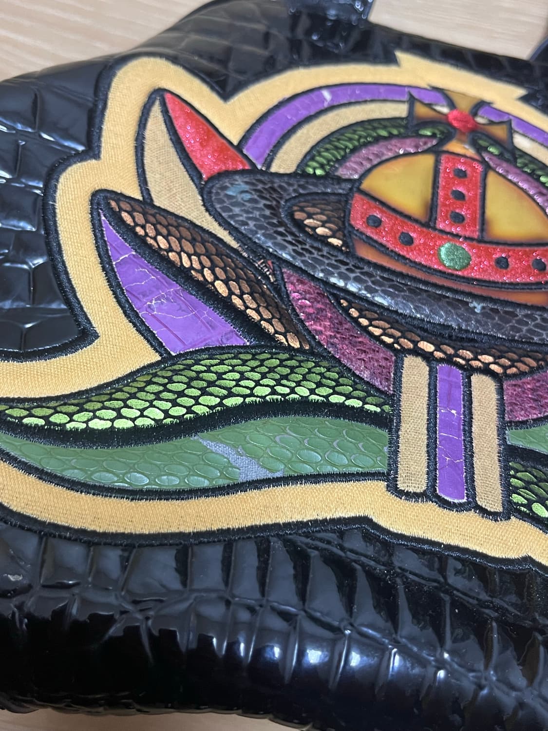 비비안웨스트우드 볼링백 페이턴트 가죽 상품이미지3