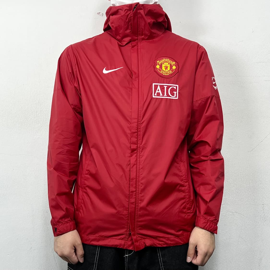 나이키 스우시 07-08 맨체스터 유나이티드 테이프심 후드 바람막이 상품이미지2