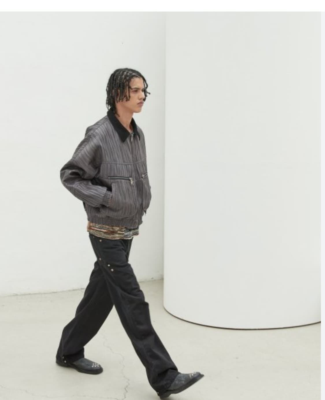 앤더슨벨 오르테가 봄버자켓 그레이 M 상품이미지7