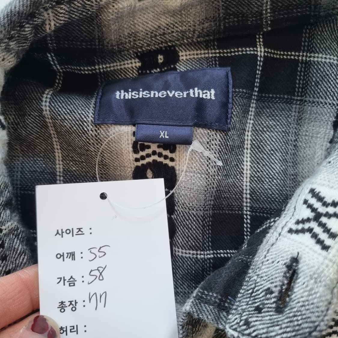 디네뎃 체크 셔츠 상품이미지7