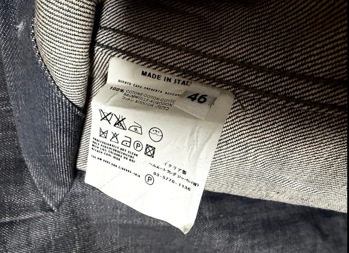 헬무트랭 90s 1세대 클래식 데님 트러커 자켓  상품이미지6