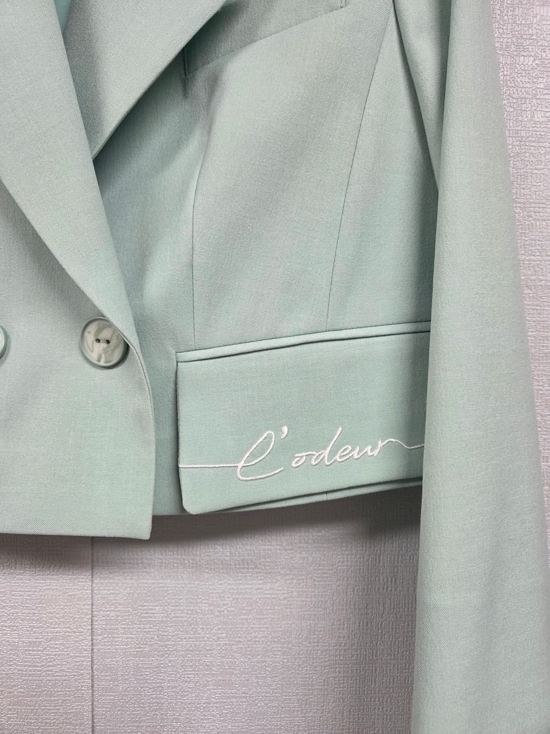 에고이스트 민트색 숏자켓 S 상품이미지6