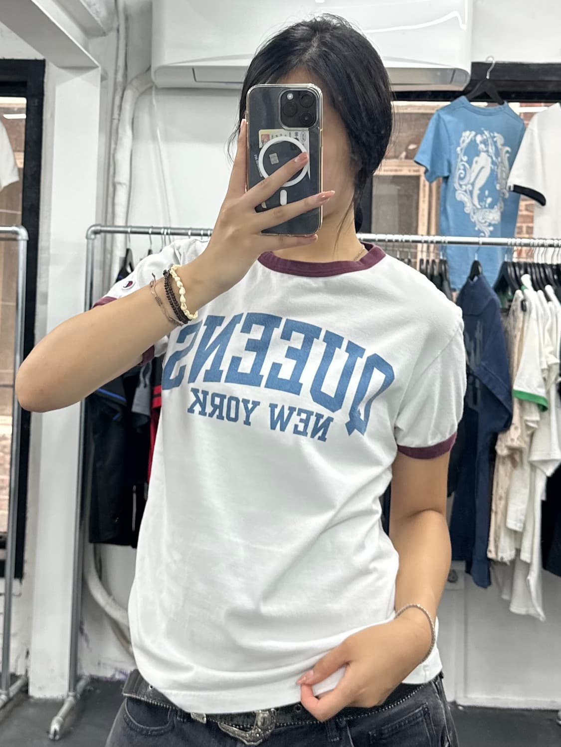챔피온 퀸스 버건디 링거티 상품이미지2