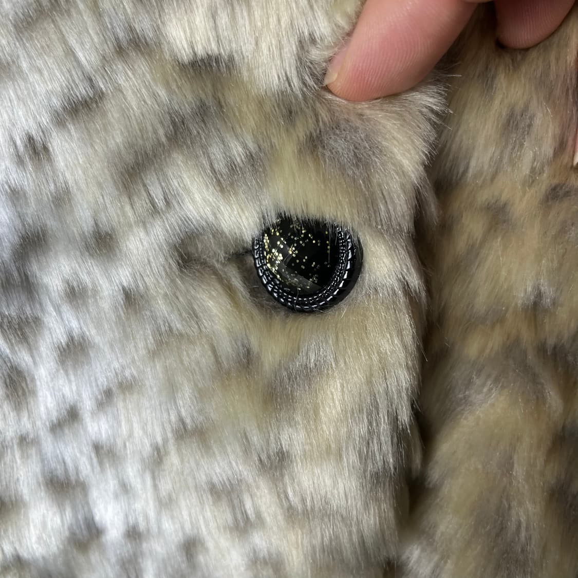 [ZELOS] 레오파드 크롭 퍼 자켓 상품이미지4