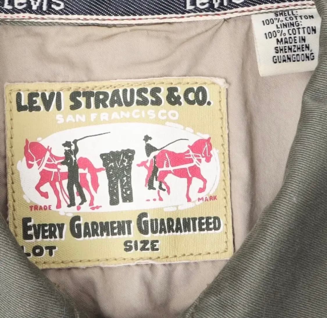 (빈티지) 리바이스 카키 싱글 워크자켓 상품이미지4