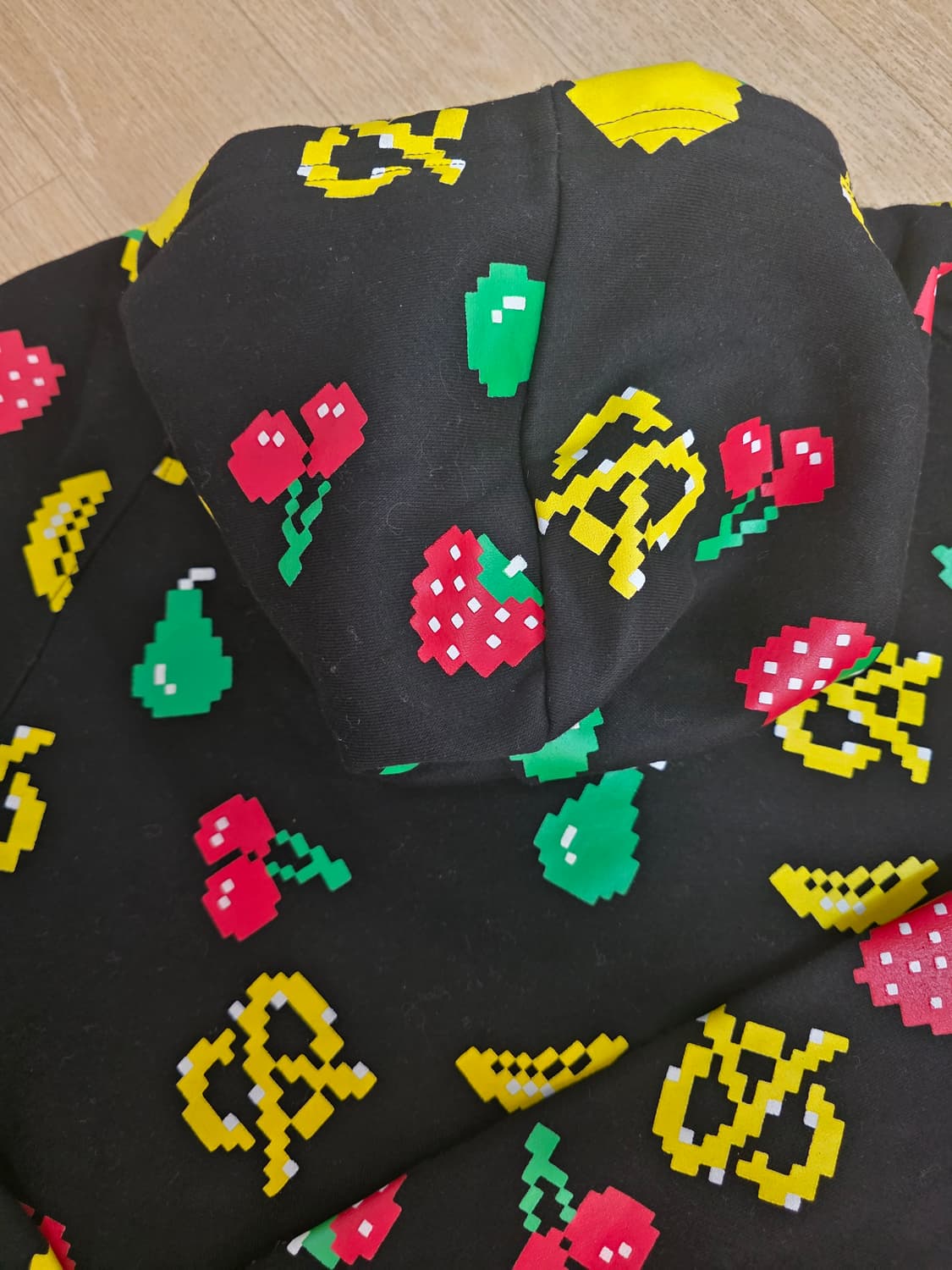 [미사용] MISHKA 미쉬카 픽셀 패턴 프린팅 후드티 S 상품이미지8