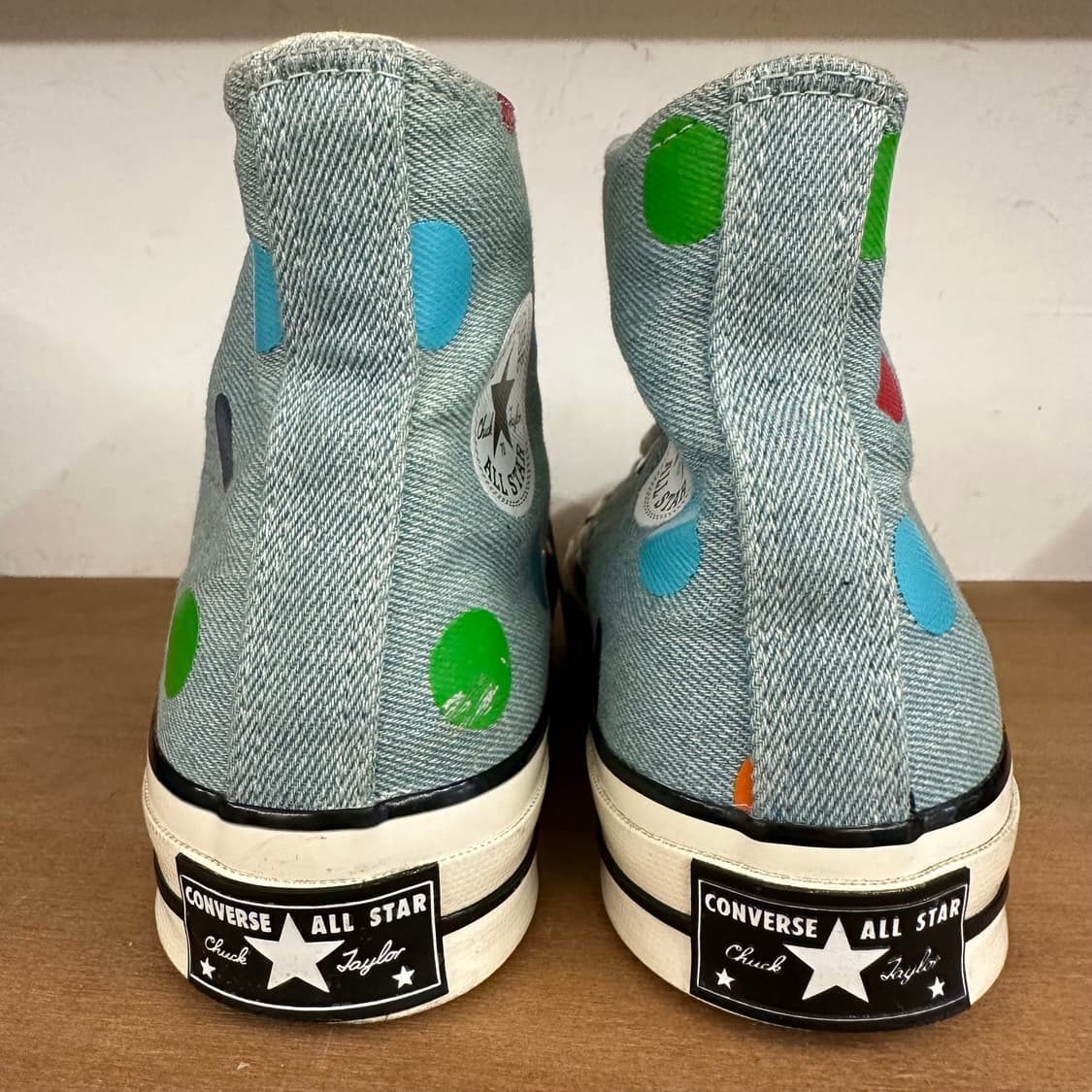 컨버스 x 골프왕 데님 도트 척70 하이 상품이미지4