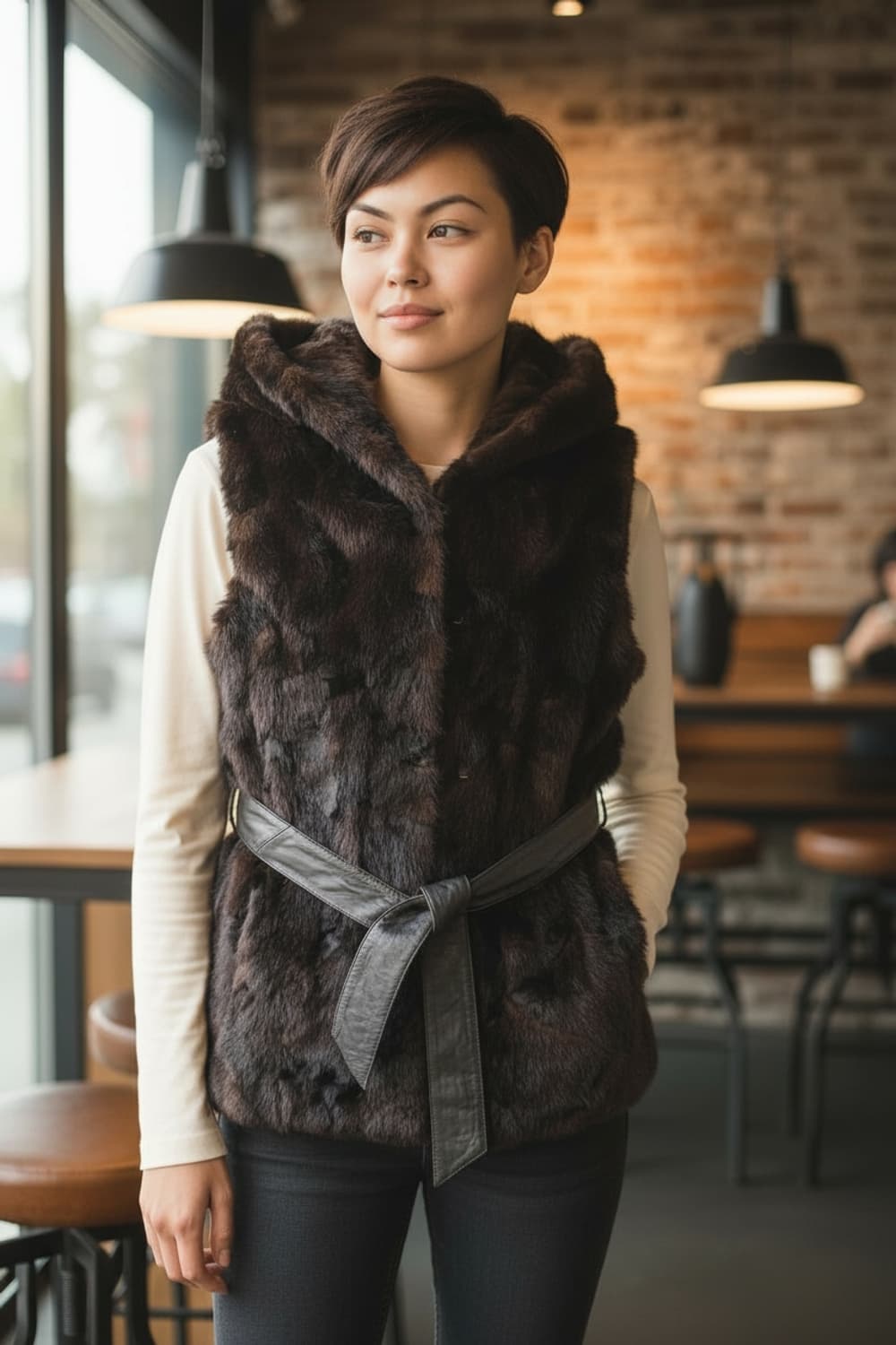 앤클라인 밍크 베스트 조끼 55 상품이미지5