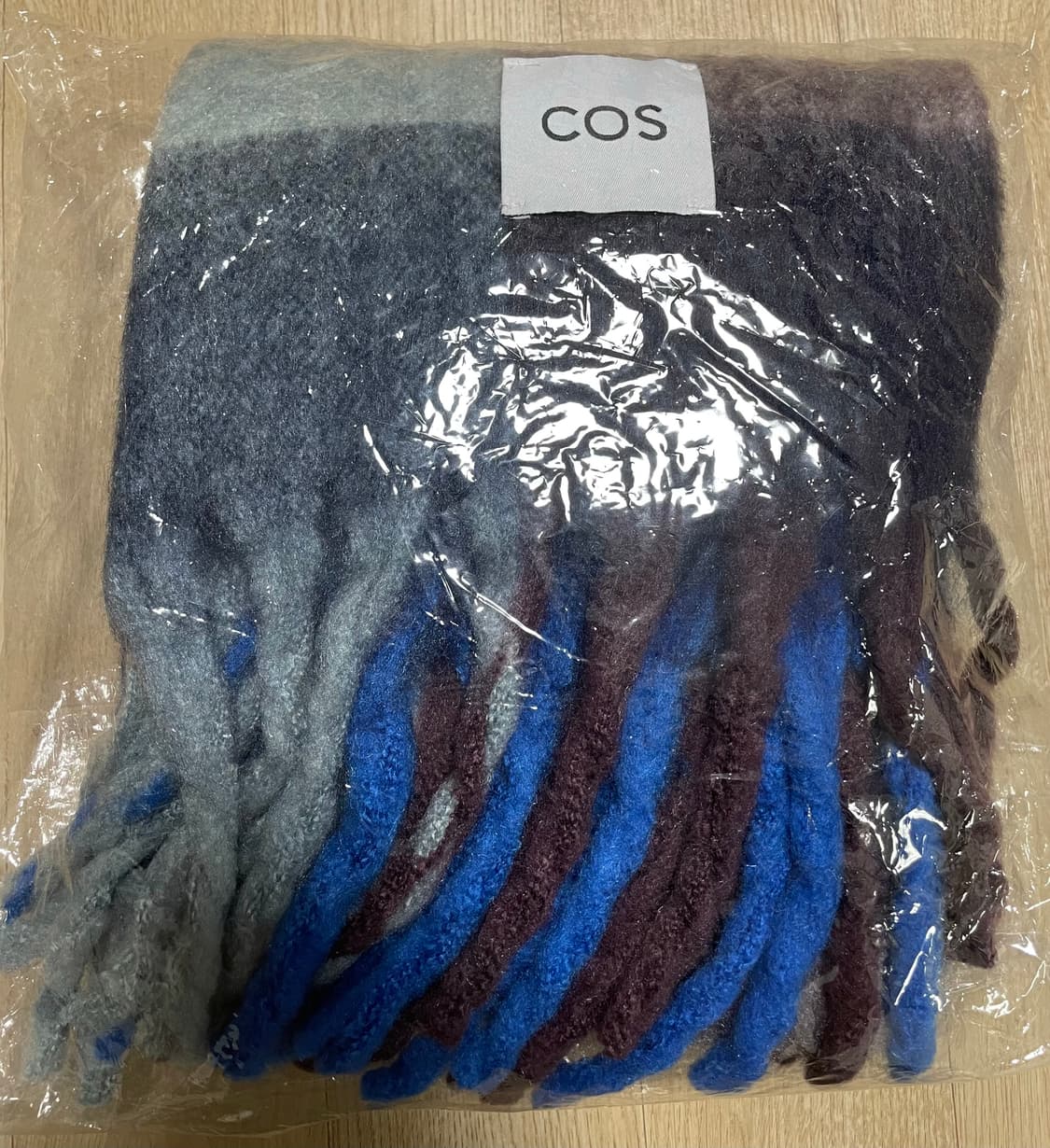 COS 코스 모헤어 체크 머플러 새상품:) 코스머플러 코스목도리 상품이미지5