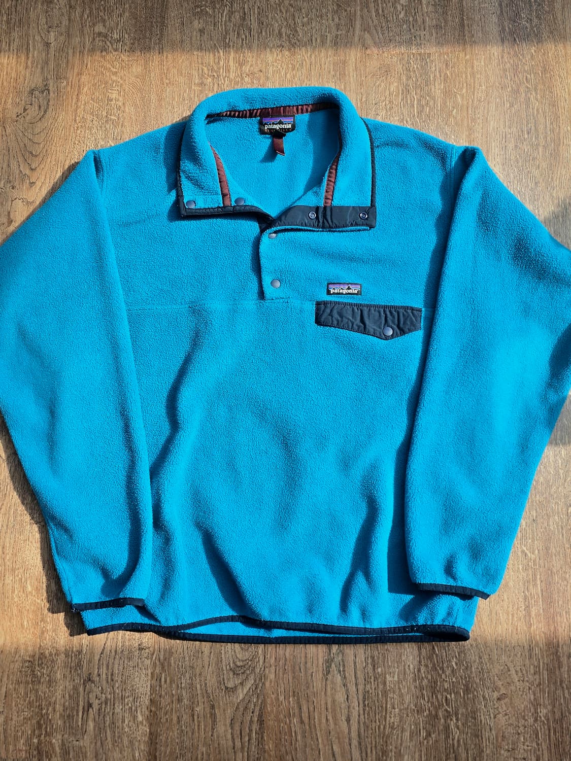 파타고니아 신칠라 스냅티 터콰이즈 / 네이비 L 라이트웨이트 상품이미지2