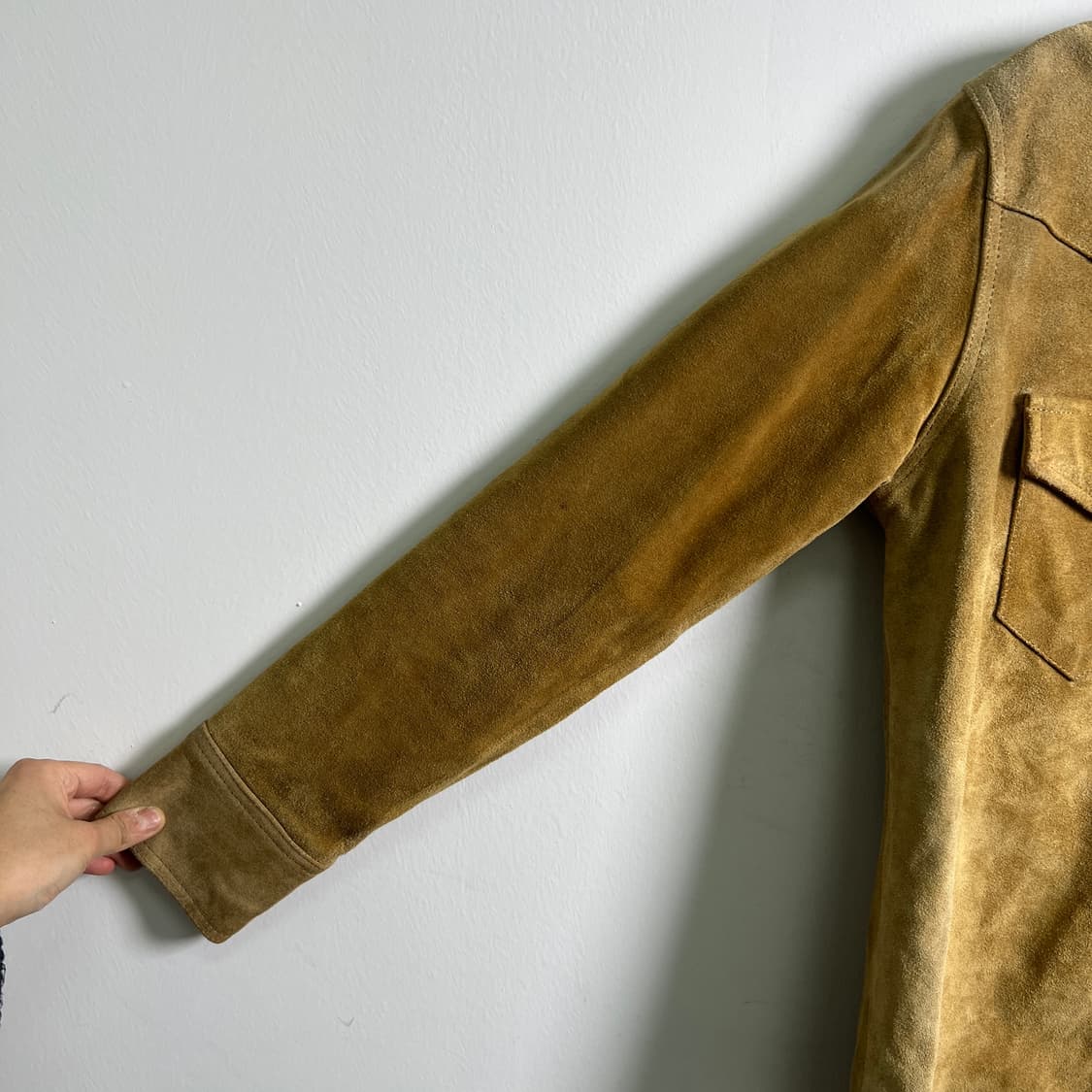 Dog House 소가죽 스웨이드 웨스턴 셔츠 자켓 M 상품이미지7