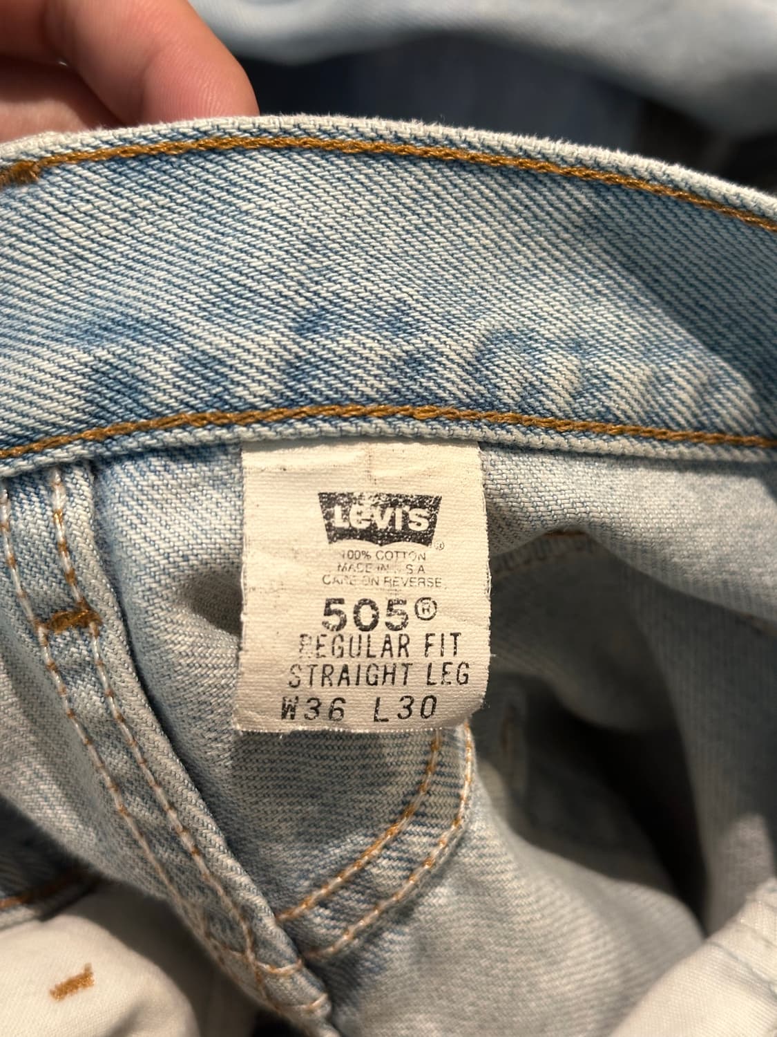 90‘s 리바이스 505 made in usa 상품이미지4