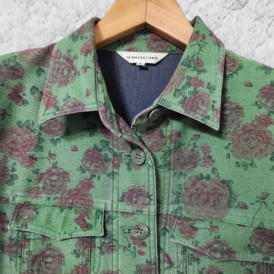 H373 [L] Marylester JPN 플라워 자켓 상품이미지2