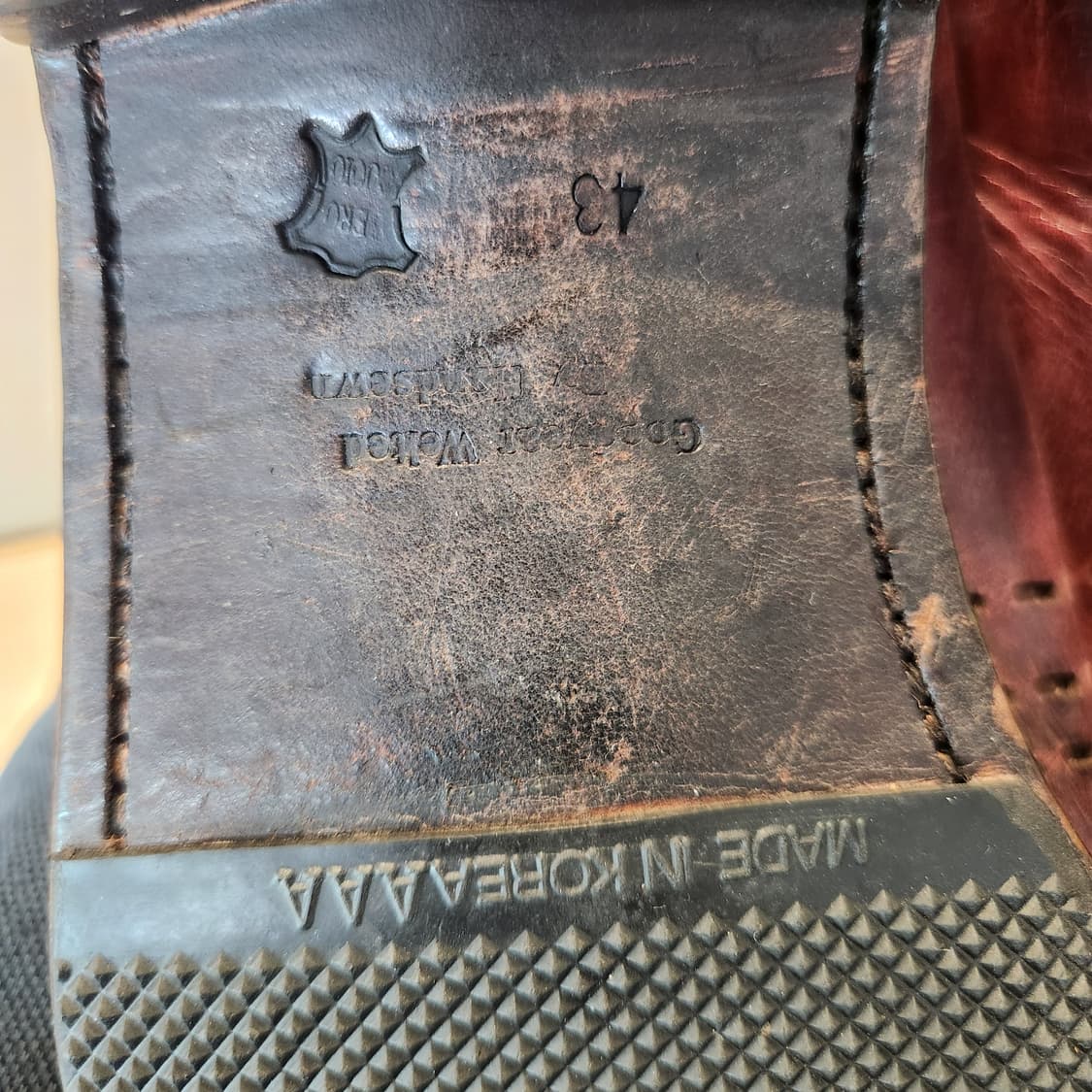 SPELLO 수제 버건디 옥스퍼드 👞 클래식 끝판왕 / 43사이즈
 상품이미지5