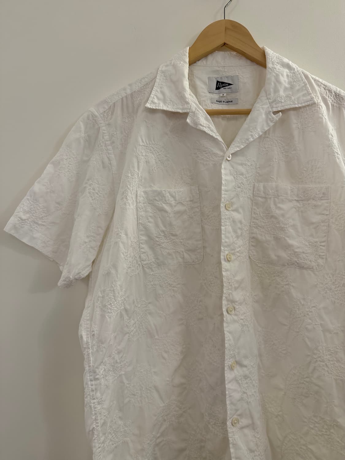 Pilgrim Surf+Supply 오픈 카라 반팔 셔츠 S 상품이미지1