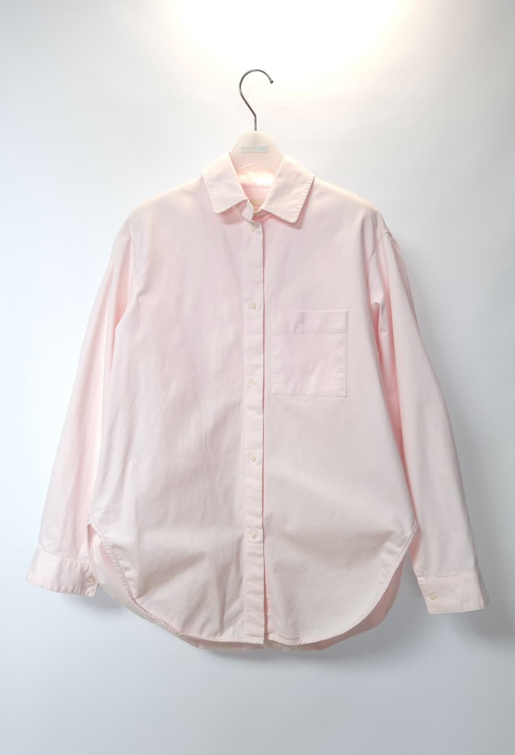 마쥬 로즈페일 연핑크 루즈핏 코튼 셔츠 1 사이즈 상품이미지3