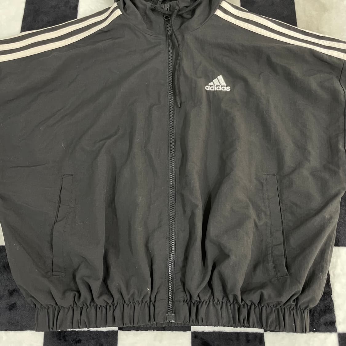 아디다스 크롭 윈드브레이커 (XS) 상품이미지2